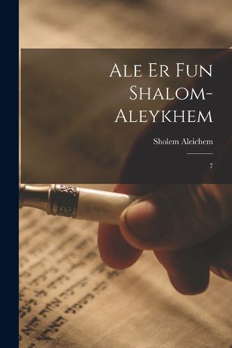 Cover image for Ale er fun Shalom-Aleykhem