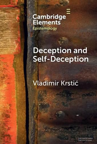 Cover image for Deception and Self-Deception