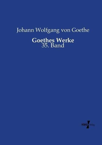 Cover image for Goethes Werke: 35. Band