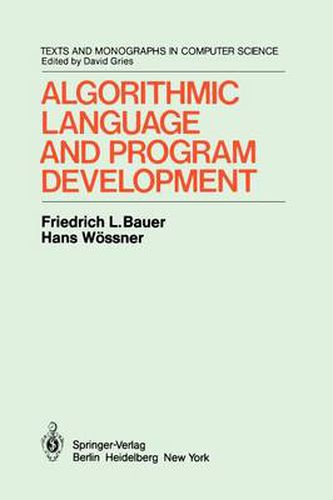 Cover image for Algorithmic Language and Program Development