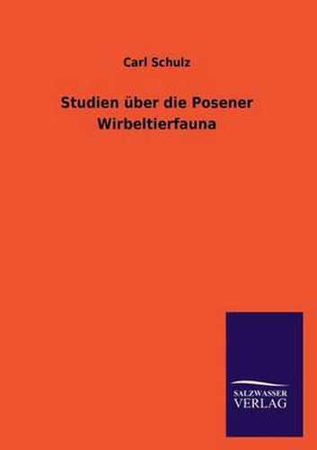 Cover image for Studien uber die Posener Wirbeltierfauna