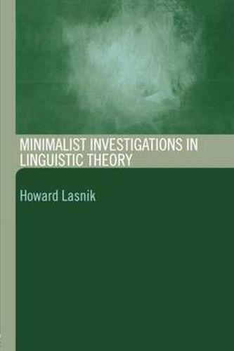 Cover image for Minimalist Investigations in Linguistic Theory