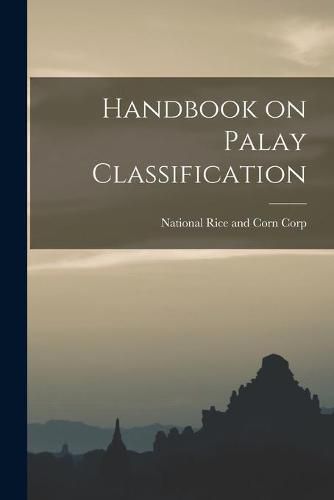 Cover image for Handbook on Palay Classification