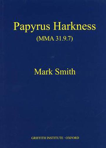 Cover image for Papyrus Harkness: (MMA 31.9.7)