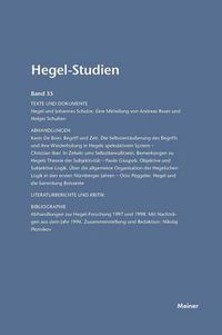 Cover image for Hegel-Studien / Hegel-Studien Band 35 (2000)