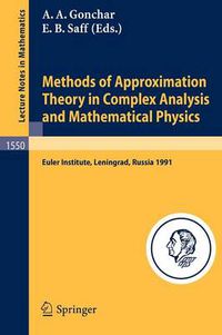 Cover image for Methods of Approximation Theory in Complex Analysis and Mathematical Physics: Leningrad, May 13-24, 1991