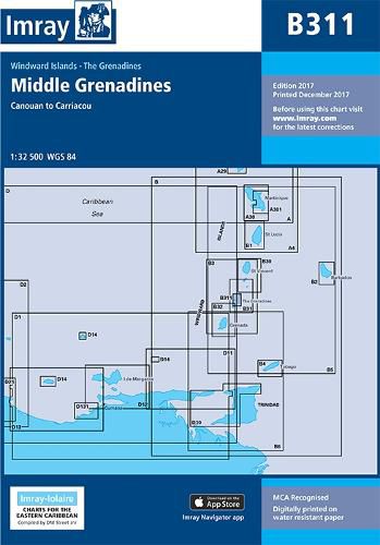Cover image for Imray Chart B311: Middle Grenadines