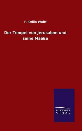 Cover image for Der Tempel von Jerusalem und seine Maasse