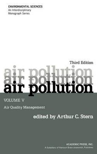 Cover image for Air Pollution: Air Quality Management