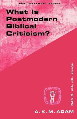 Cover image for What Is Postmodern Biblical Criticism?