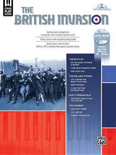 Cover image for Piano Play-Along -- The British Invasion: Piano/Vocal, Book & DVD-ROM