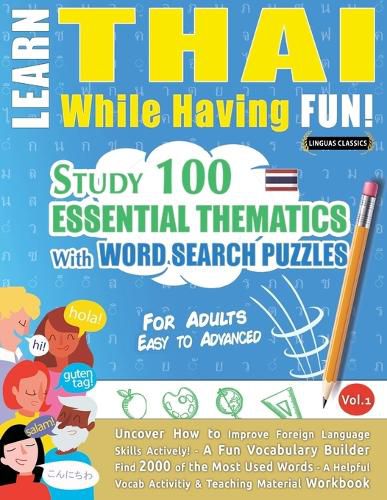 Cover image for Learn Thai While Having Fun! - For Adults