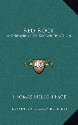 Cover image for Red Rock: A Chronicle of Reconstruction