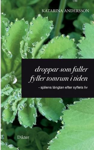 Cover image for Droppar som faller fyller tomrum i tiden: - sjalens langtan efter syftets liv