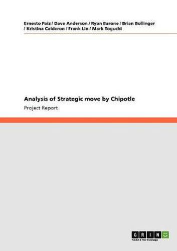 Cover image for Analysis of Strategic move by Chipotle