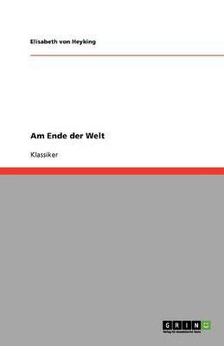 Cover image for Am Ende der Welt