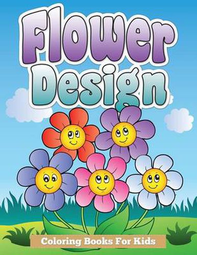 Cover image for Flower Design Coloring Books for Kids