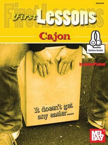 Cover image for First Lessons Cajon Book With Online Audio