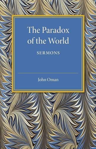 Cover image for The Paradox of the World: Sermons