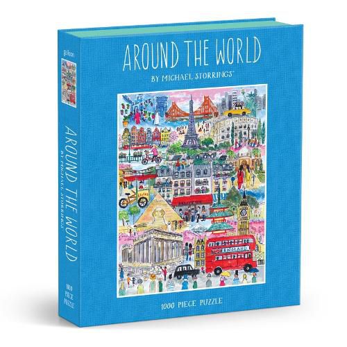 Cover image for Michael Storrings Around the World 1000pc Book Puzzle