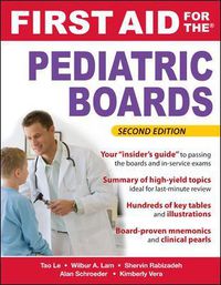 Cover image for First Aid for the Pediatric Boards, Second Edition