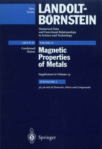 Cover image for 3d, 4d and 5d Elements, Alloys and Compounds