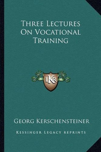 Cover image for Three Lectures on Vocational Training