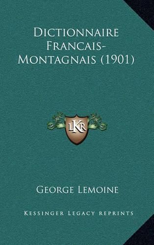 Dictionnaire Francais-Montagnais (1901)