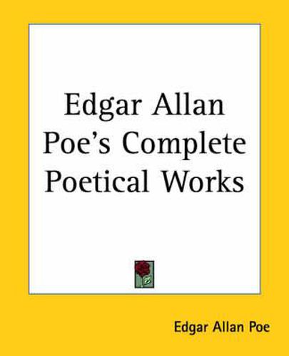 Cover image for Edgar Allan Poe's Complete Poetical Works