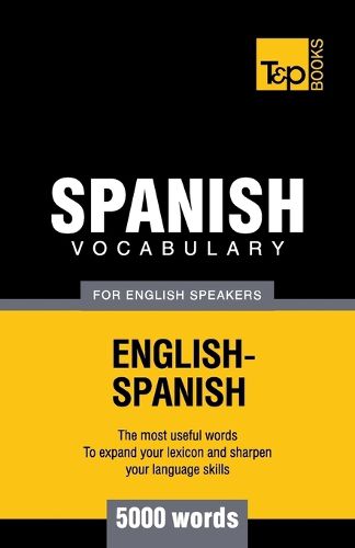 Cover image for Spanish vocabulary for English Speakers - 5000 words