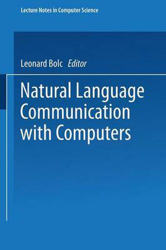 Cover image for Natural Language Communication with Computers