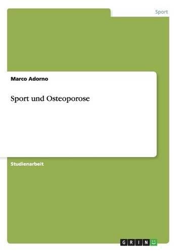 Cover image for Sport Und Osteoporose