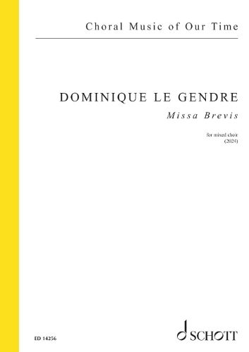 Cover image for Le Gendre: Missa Brevis for Mixed Satb Divisi A Cappella Latin