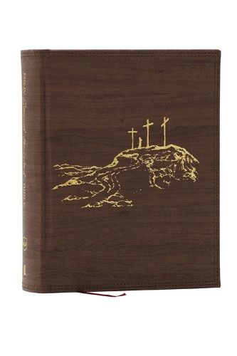 Cover image for NKJV, Journal the Word Bible, Large Print: Reflect, Journal or Create Art Next to Your Favorite Verses (Brown Leathersoft over Board, Red Letter)