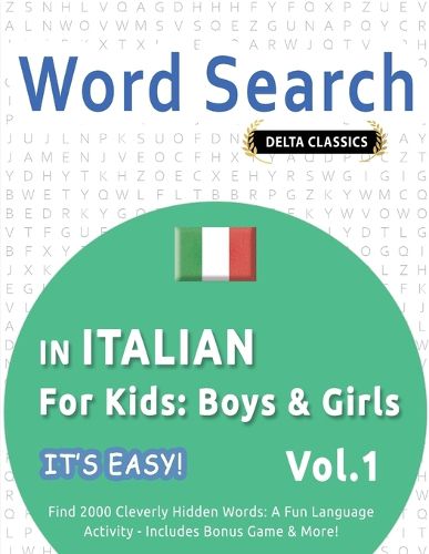 Cover image for Word Search in Italian for Kids