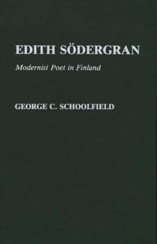 Cover image for Edith Sodergran: Modernist Poet in Finland