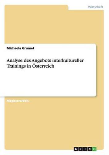 Cover image for Analyse des Angebots interkultureller Trainings in OEsterreich