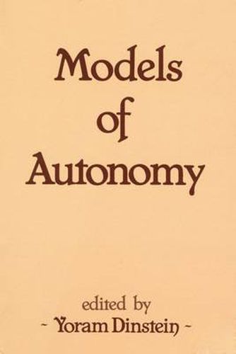 Cover image for Models of Autonomy