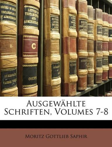 Cover image for Ausgewhlte Schriften, Volumes 7-8