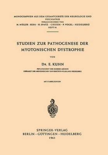 Cover image for Studien Zur Pathogenese Der Myotonischen Dystrophie