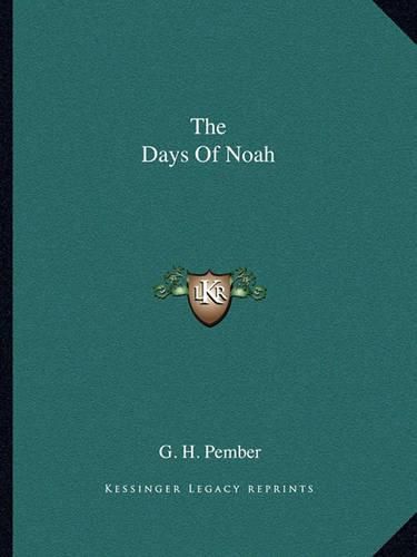 The Days of Noah