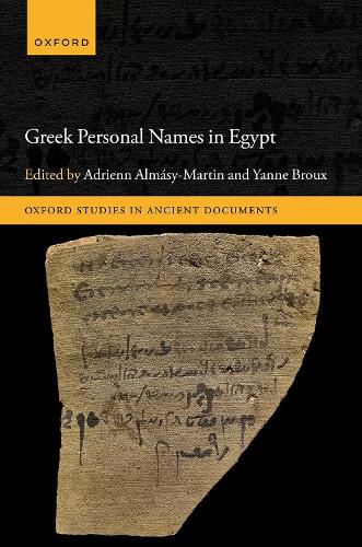Cover image for Greek Personal Names in Egypt