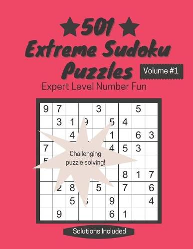 Cover image for 501 Extreme Sudoku Puzzles: Expert Level Number Fun