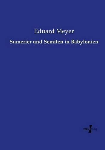 Cover image for Sumerier und Semiten in Babylonien