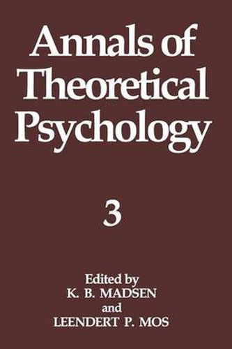 Cover image for Annals of Theoretical Psychology: Volume 3