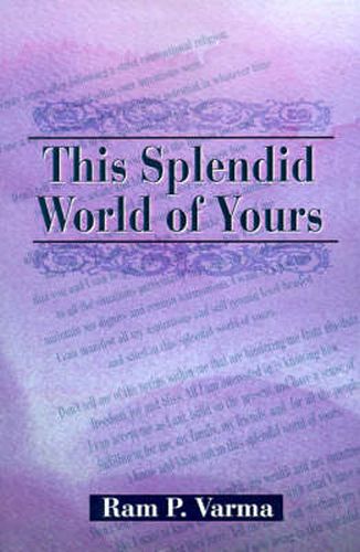 Cover image for This Splendid World of Yours