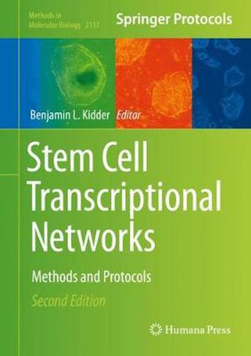 Cover image for Stem Cell Transcriptional Networks: Methods and Protocols