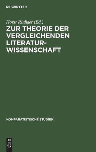 Zur Theorie der vergleichenden Literaturwissenschaft