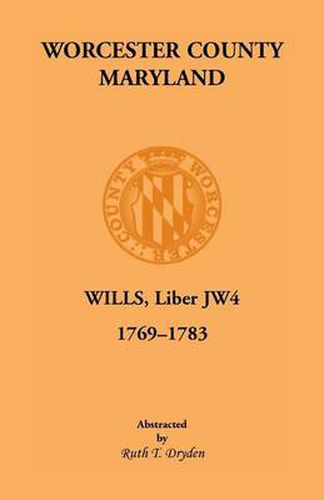 Cover image for Worcester Will Books, Liber Jw4. 1769-1783