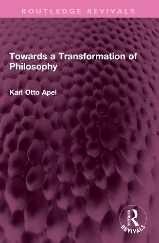 Cover image for Towards a Transformation of Philosophy